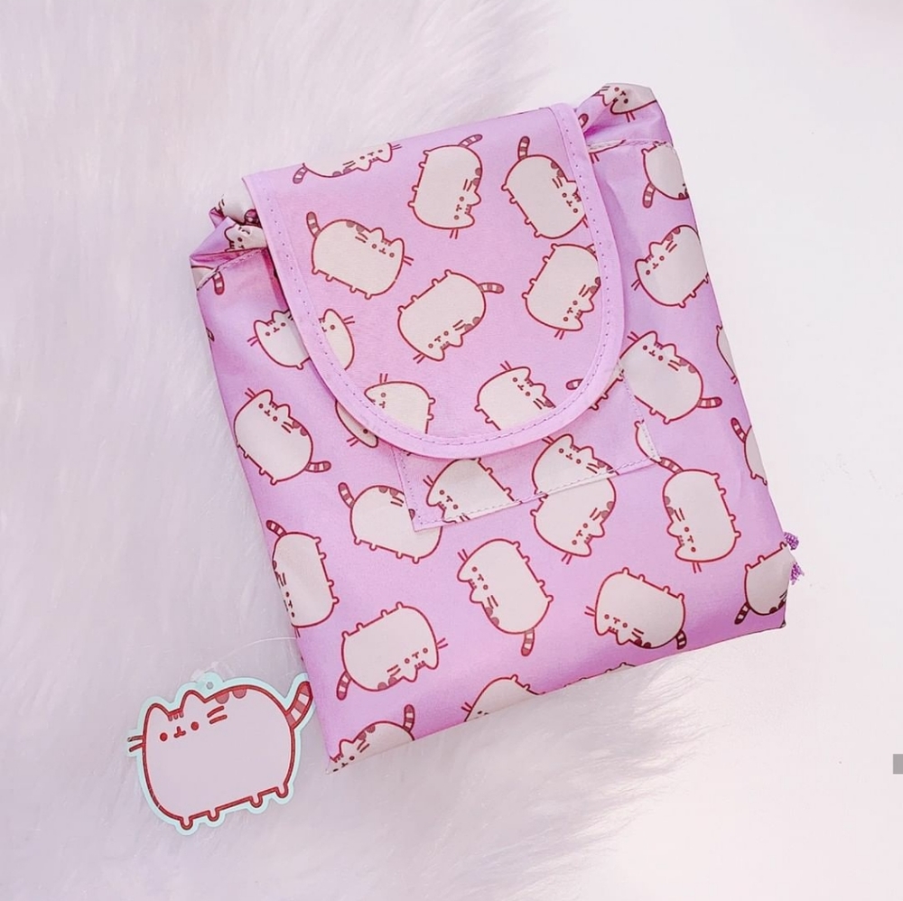 NWT Pusheen Box Exclusive Drawstring Pouch w Flap